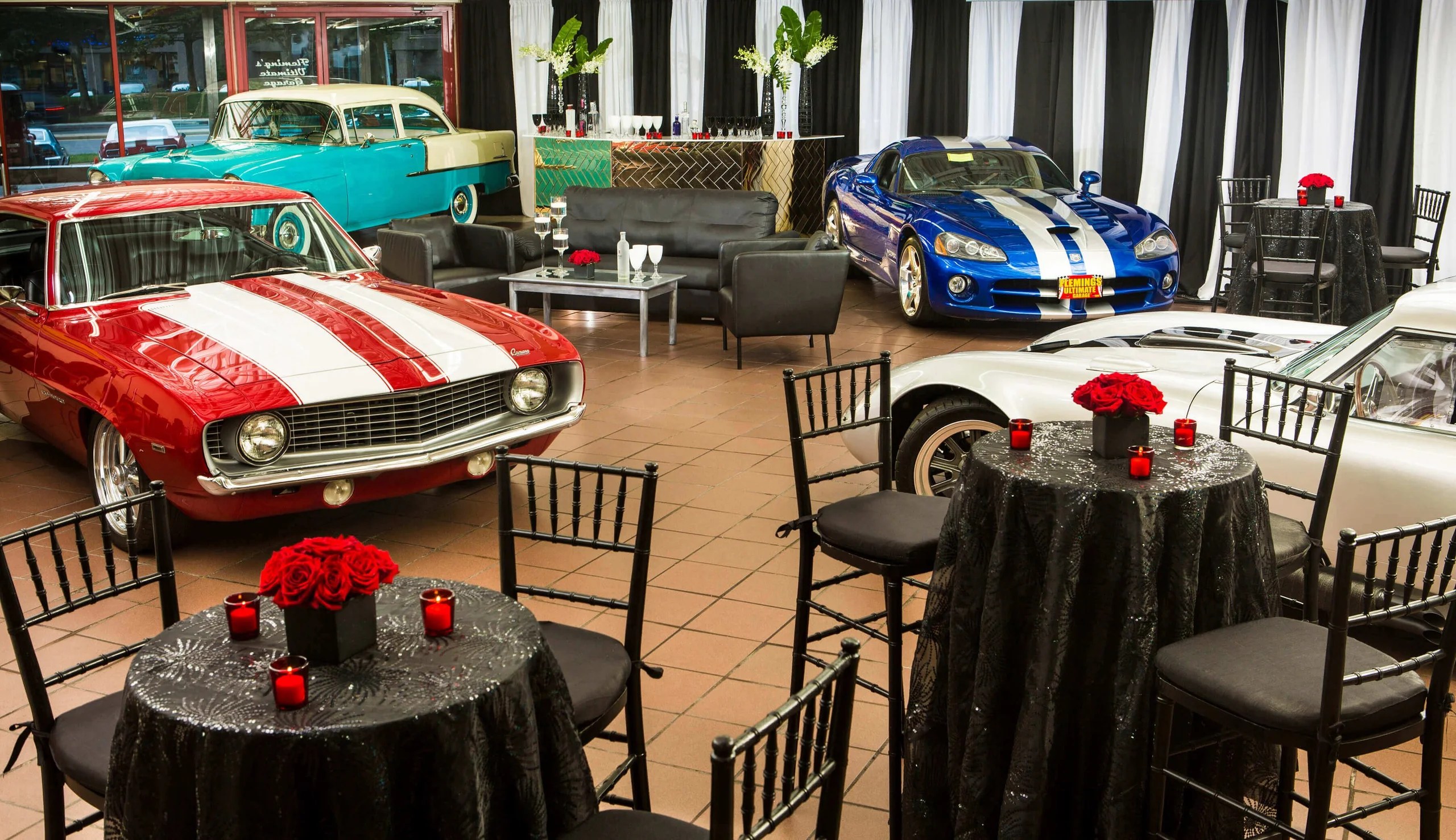 The Rev Room at Fleming's Ultimate Garage — alquiler para eventos por Zoe Events
